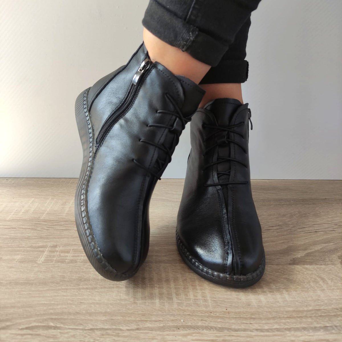 GHETE CASUAL DAMĂ FORMAZIONE SC9580 NEGRE - imagine 4