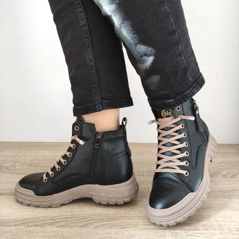 GHETE CASUAL DAMA FRANCO GERARDO 1292 NEGRE - imagine 2