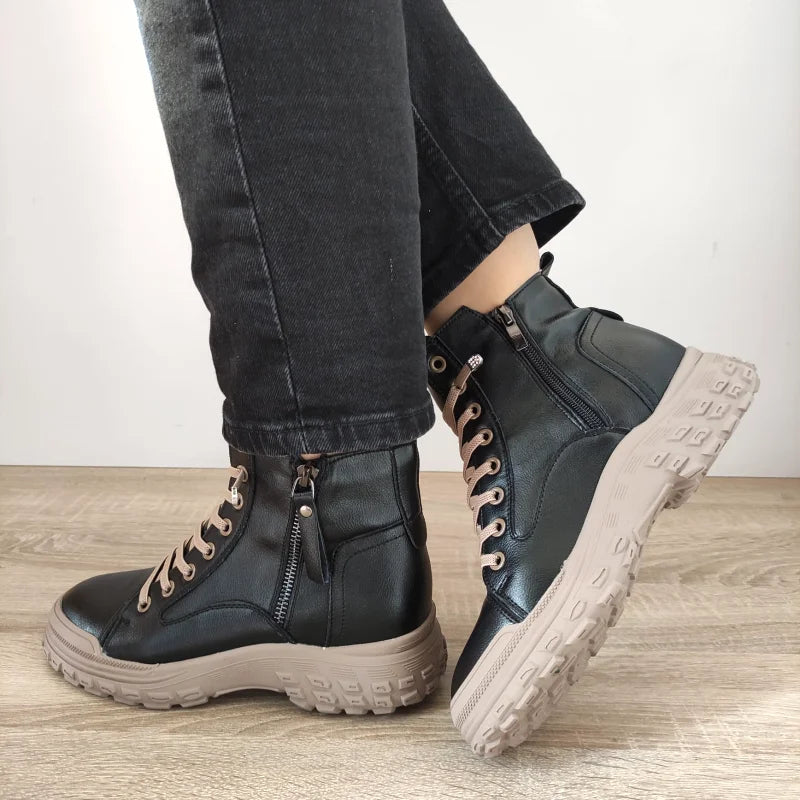 GHETE CASUAL DAMA FRANCO GERARDO 1292 NEGRE - imagine 3