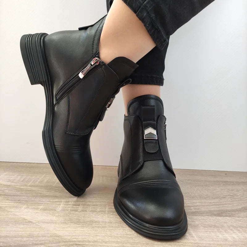 GHETE CASUAL DAMA KARISMA 50027A 0-N NEGRE - imagine 4
