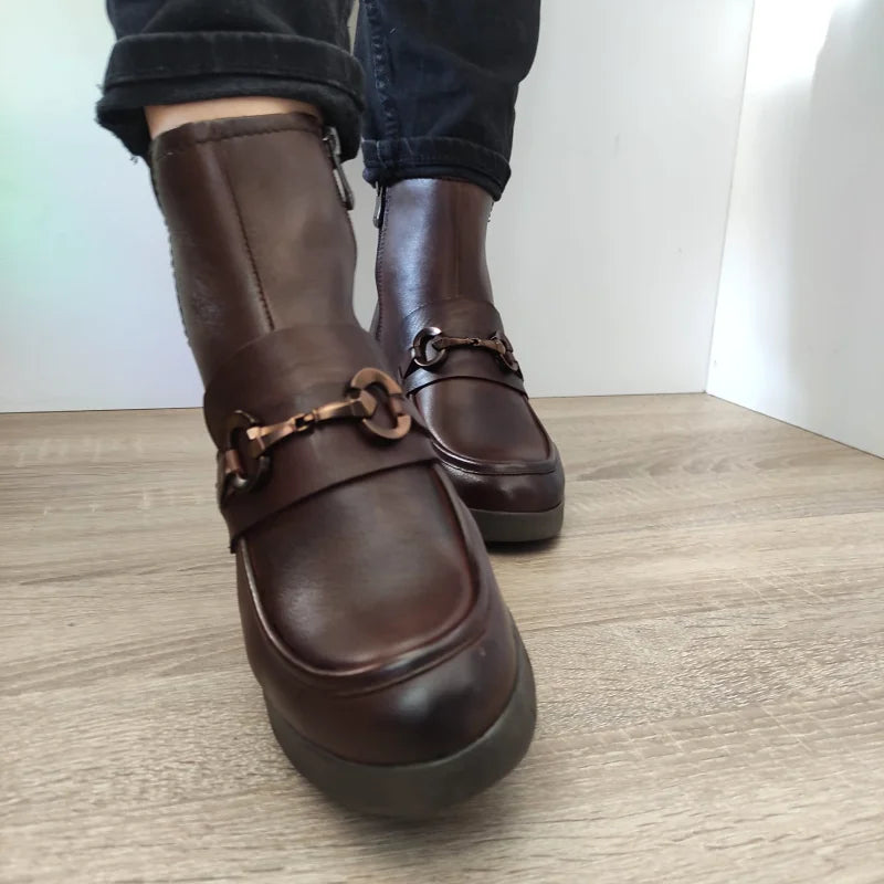 GHETE CASUAL DAMA MARCO TOZZI 25009-43 MARO - imagine 4