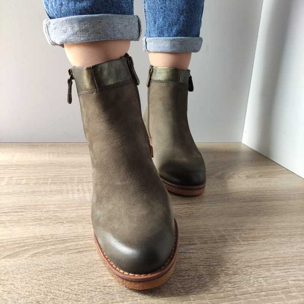 GHETE CASUAL DAMA MARCO TOZZI 25064-43 KHAKI - imagine 5