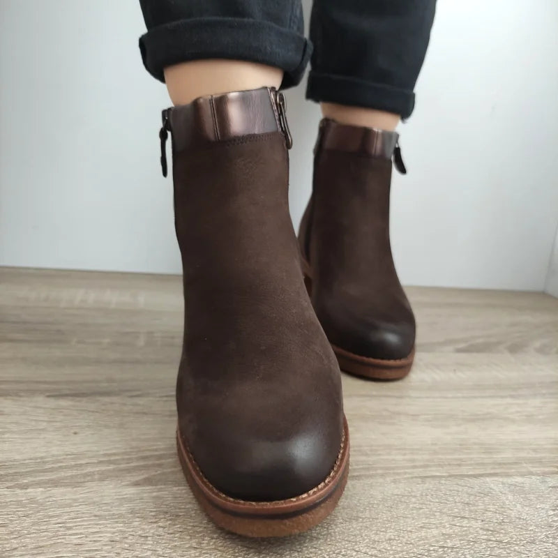GHETE CASUAL DAMA MARCO TOZZI 25064-43 MARO NUBUCK - imagine 3