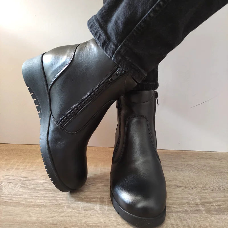 GHETE CASUAL DAMA NICOLIS 147837 NEGRE - imagine 4