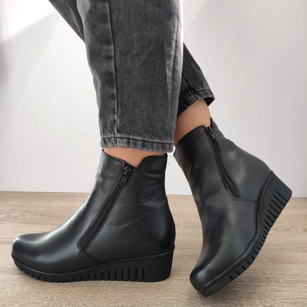 GHETE CASUAL DAMA NICOLIS 157555 NEGRE - imagine 2