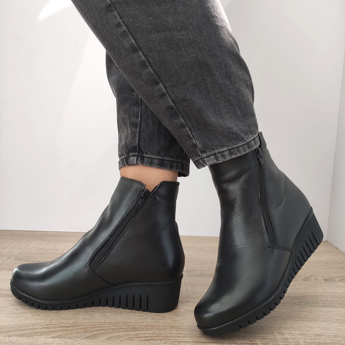 GHETE CASUAL DAMA NICOLIS 157555 NEGRE - imagine 3