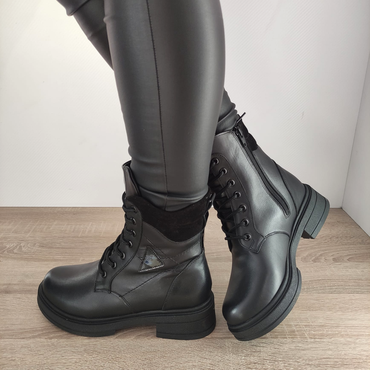 GHETE CASUAL DAMA NICOLIS 157809 NEGRE - imagine 2