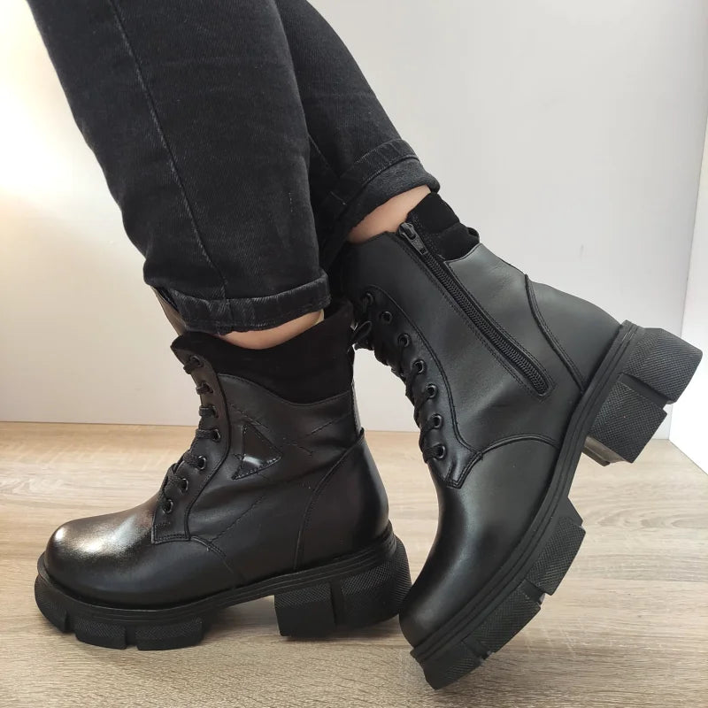 GHETE CASUAL DAMA NICOLIS 157852 NEGRE - imagine 3