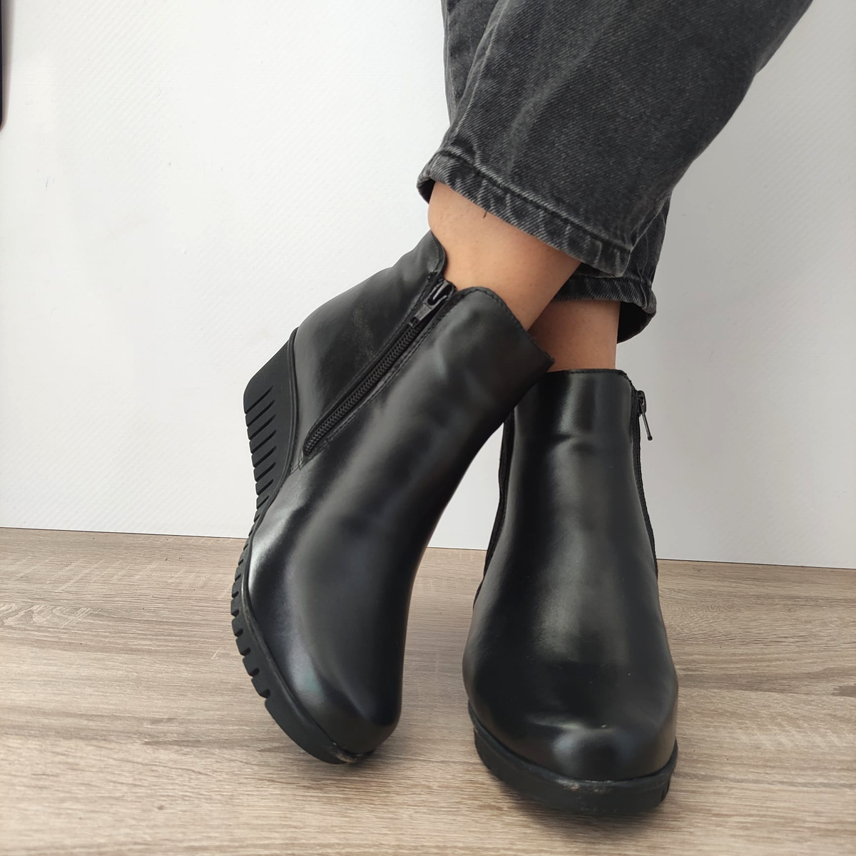 GHETE CASUAL DAMA NICOLIS 159655 NEGRE - imagine 4