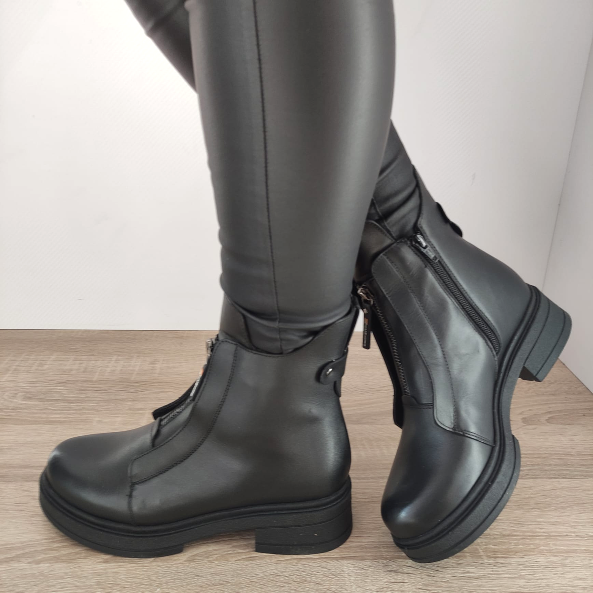 GHETE CASUAL DAMA NICOLIS 30809 NEGRE - imagine 2