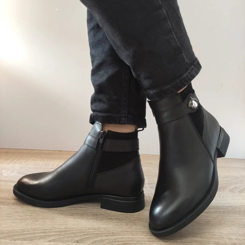 GHETE CASUAL DAMA NICOLIS 31901 NEGRE - imagine 3