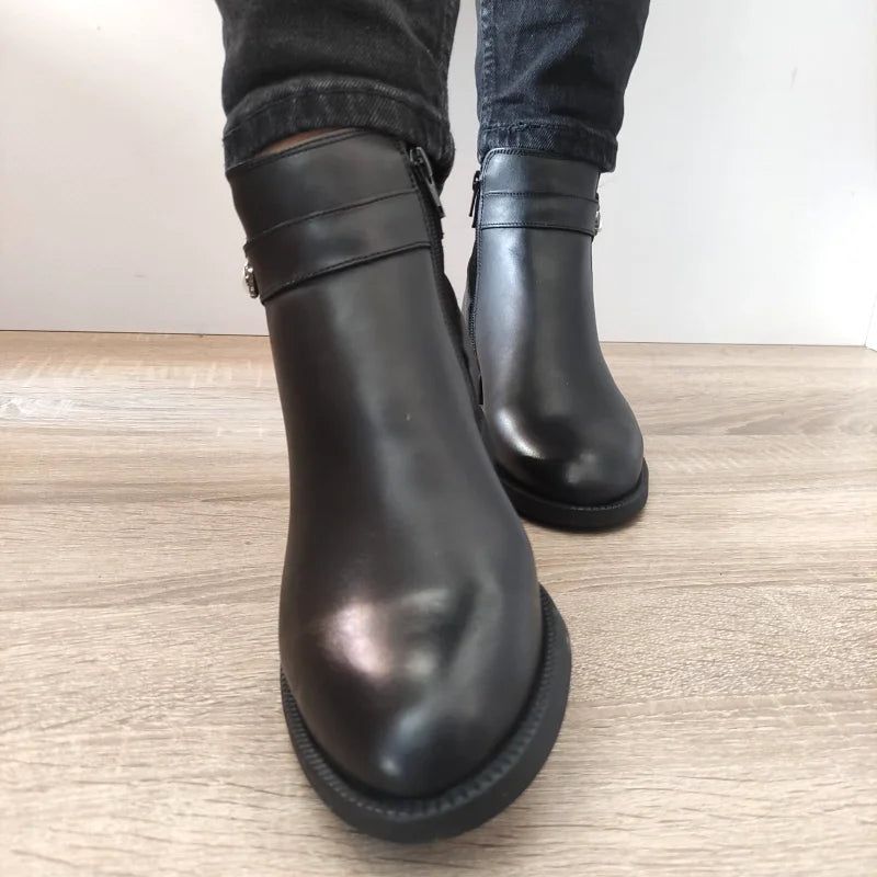GHETE CASUAL DAMA NICOLIS 31901 NEGRE - imagine 4