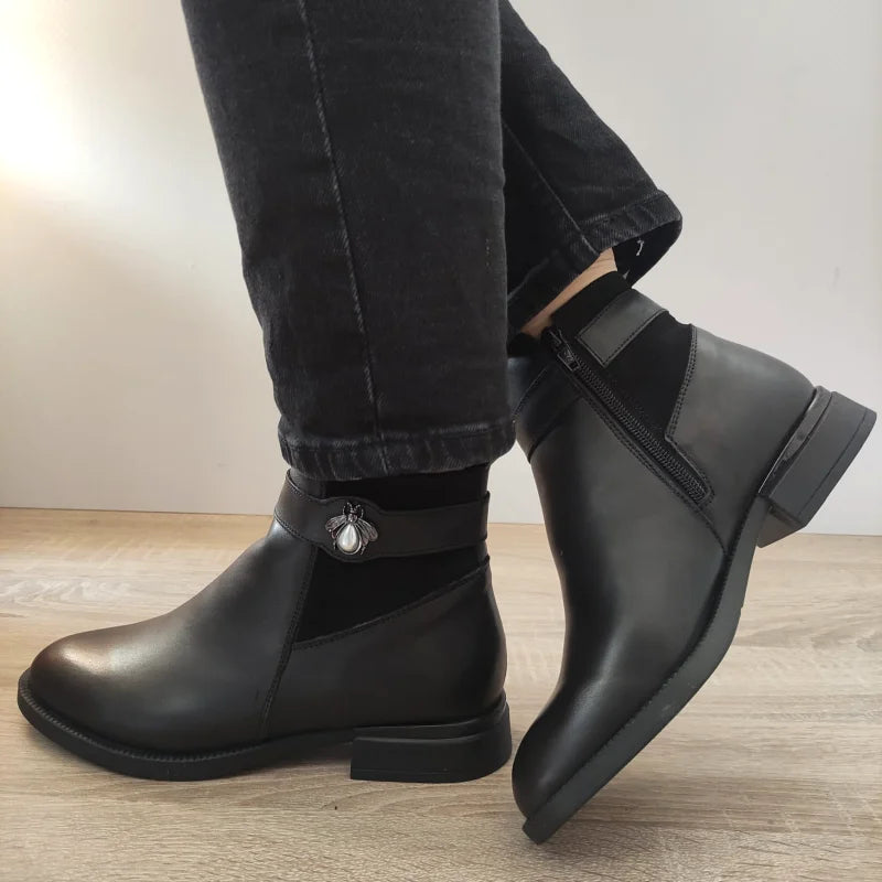 GHETE CASUAL DAMA NICOLIS 31901 NEGRE - imagine 2