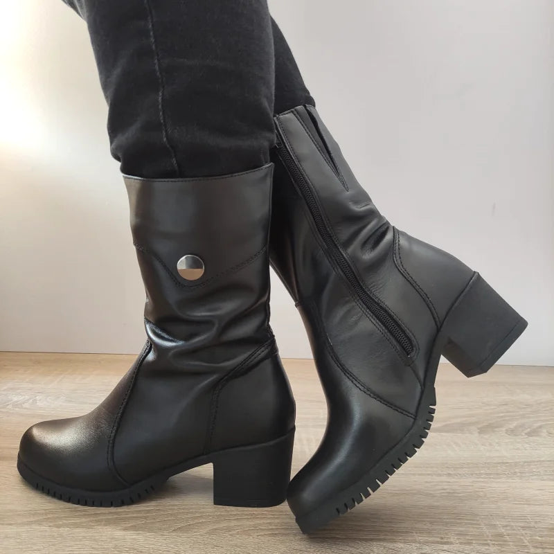 GHETE CASUAL DAMA NICOLIS 35959 NEGRE - imagine 2