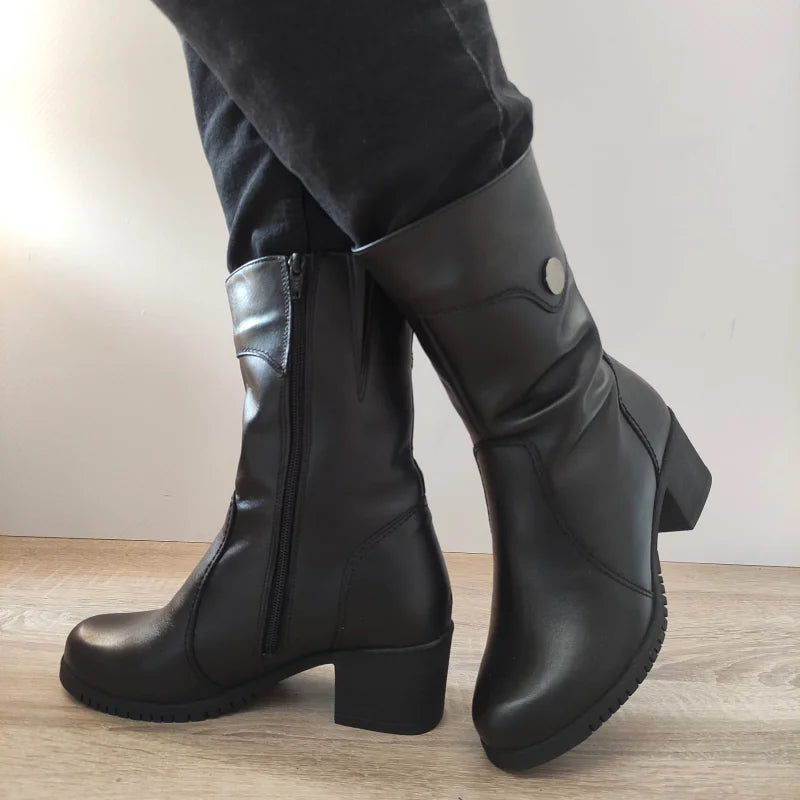 GHETE CASUAL DAMA NICOLIS 35959 NEGRE - imagine 3