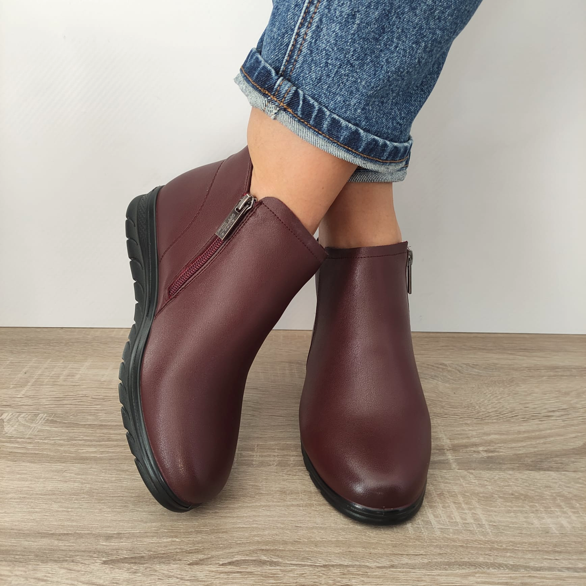 GHETE CASUAL DAMA PASS J9J930020B 23-N BORDO - imagine 4