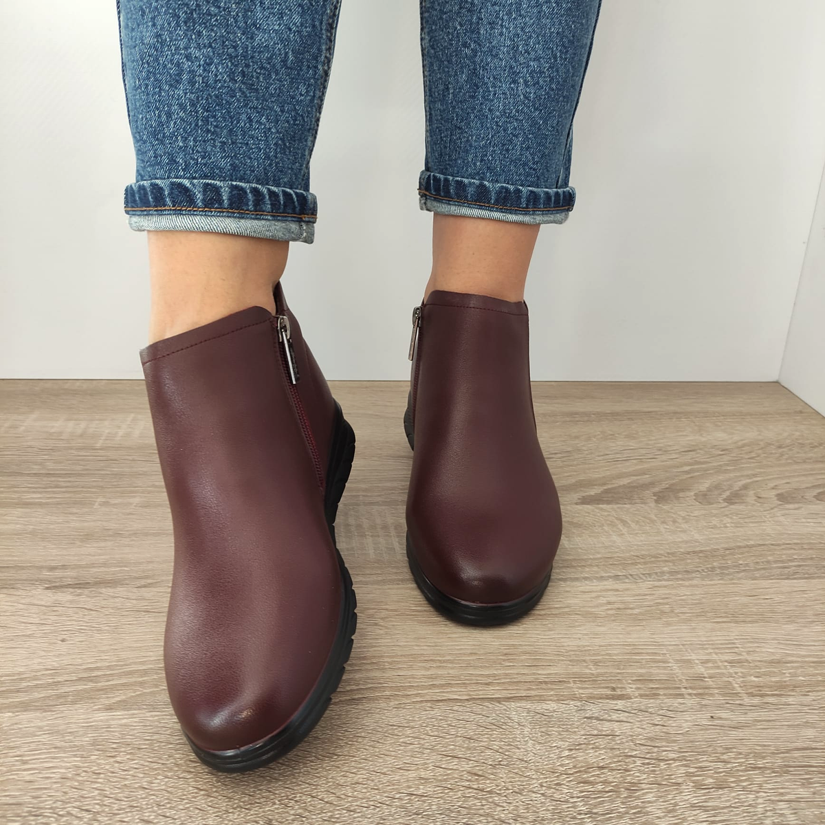 GHETE CASUAL DAMA PASS J9J930020B 23-N BORDO - imagine 5