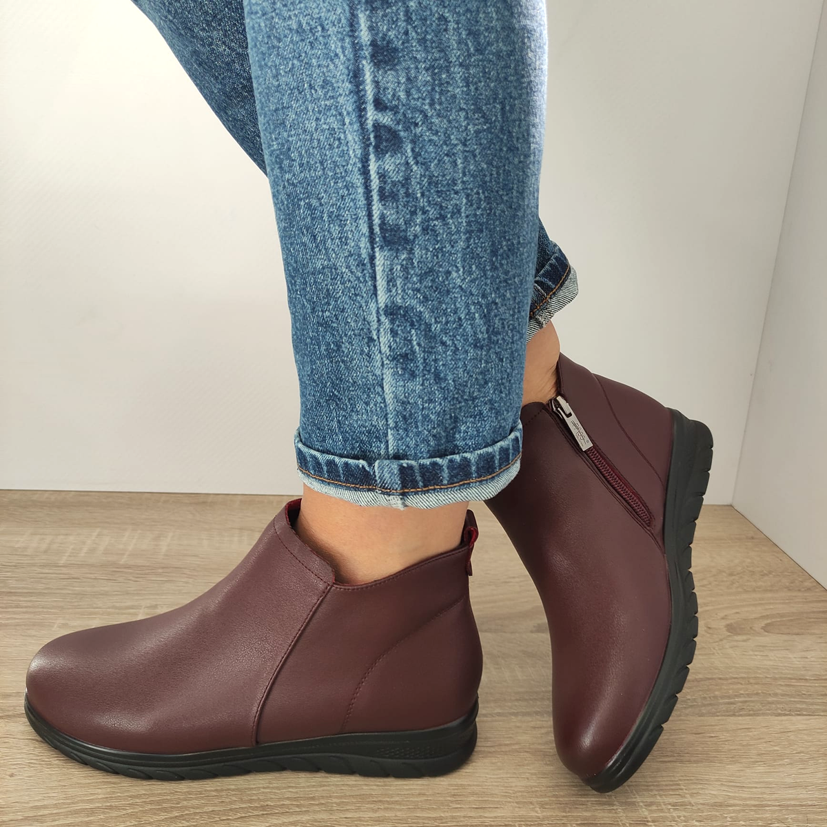 GHETE CASUAL DAMA PASS J9J930020B 23-N BORDO - imagine 2