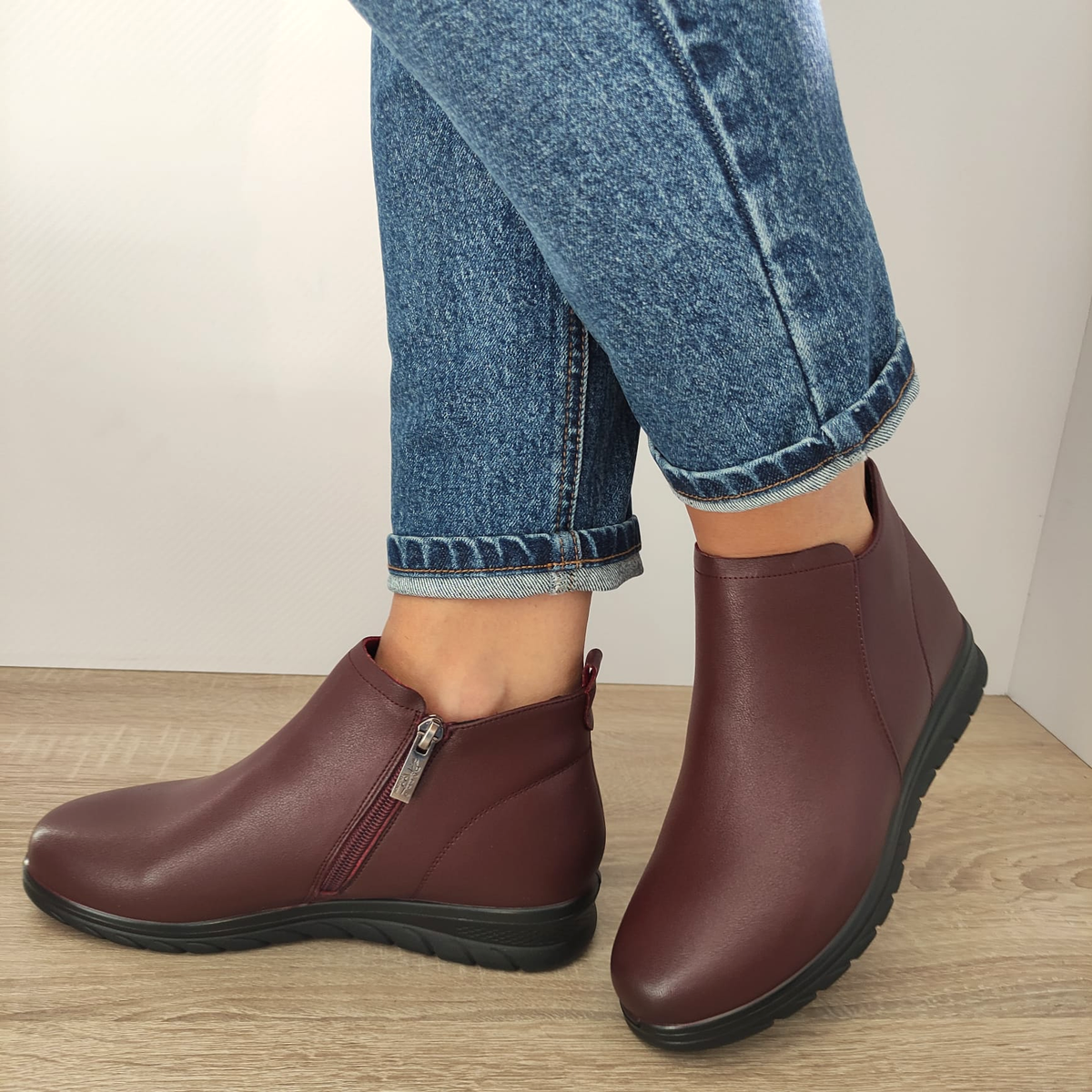 GHETE CASUAL DAMA PASS J9J930020B 23-N BORDO - imagine 3