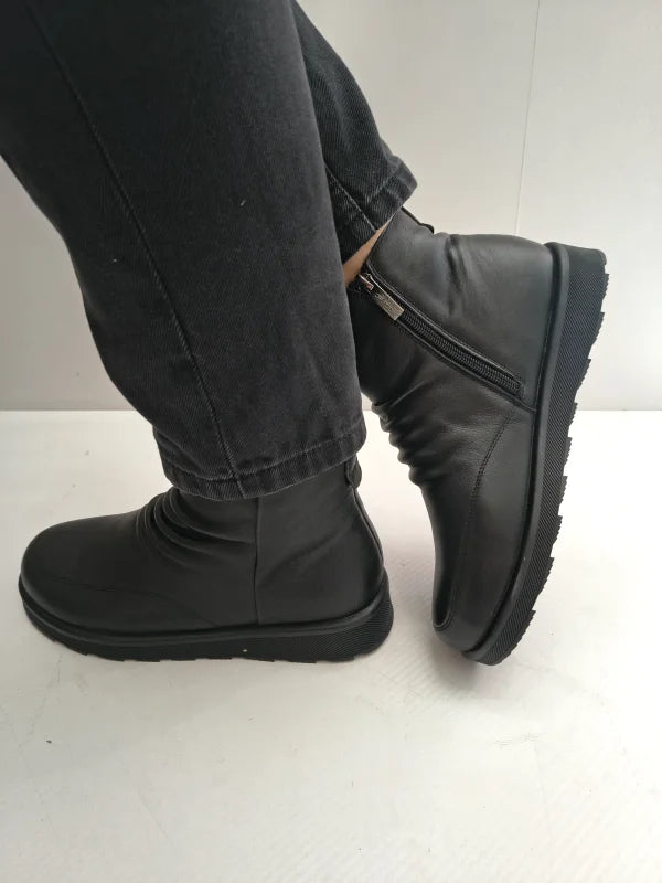 GHETE CASUAL DAMA PASS 570016D 01-N NEGRE - imagine 2
