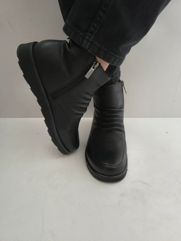 GHETE CASUAL DAMA PASS 570016D 01-N NEGRE - imagine 5