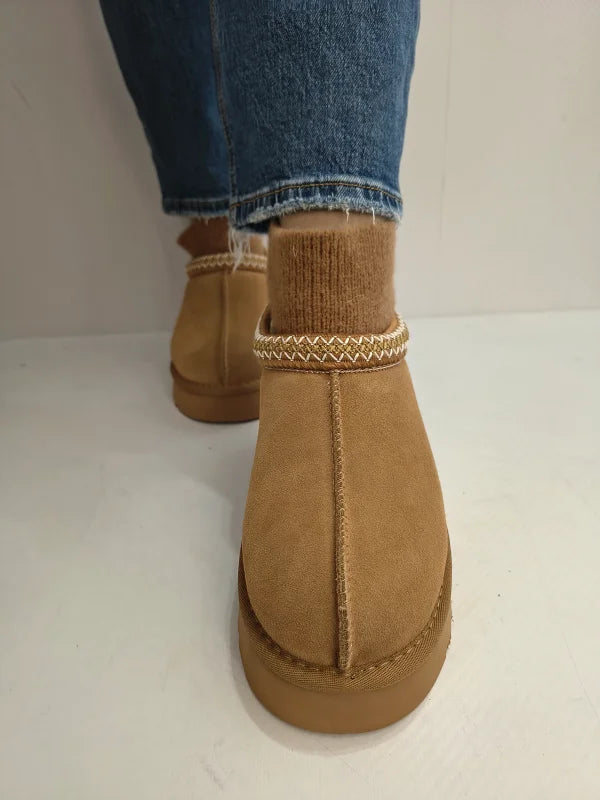 GHETE CASUAL DAMA PASS 870006B 04-Z CAMEL VELUR - imagine 4