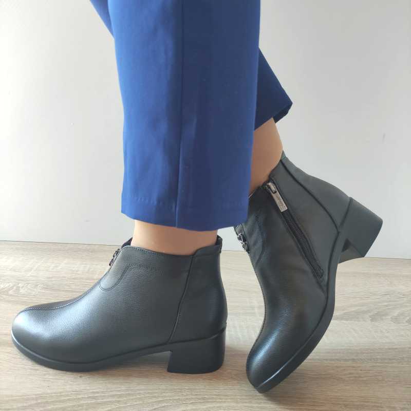 GHETE CASUAL DAMA PASS 900008 01-N NEGRE - imagine 2