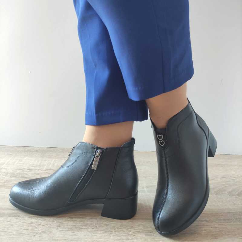 GHETE CASUAL DAMA PASS 900008 01-N NEGRE - imagine 3