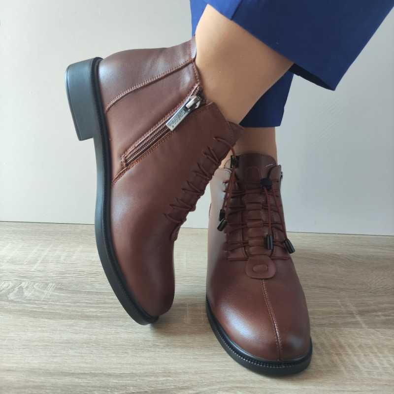 GHETE CASUAL DAMA PASS 93001C MARO - imagine 3