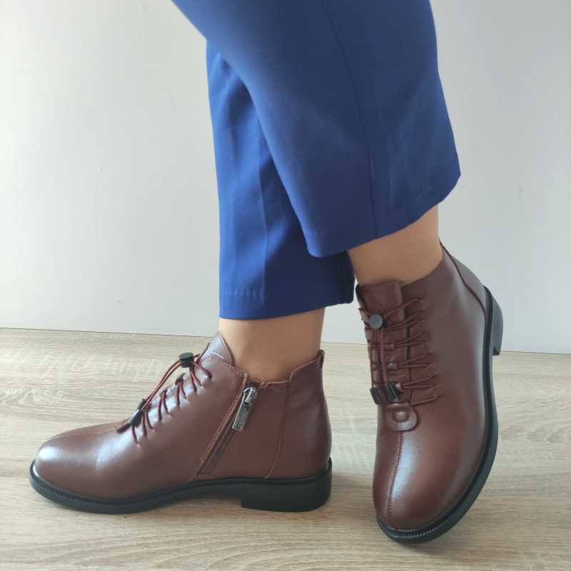 GHETE CASUAL DAMA PASS 93001C MARO - imagine 4