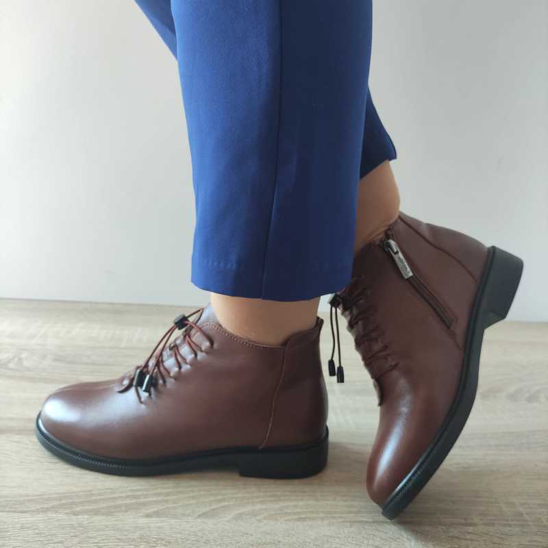 GHETE CASUAL DAMA PASS 93001C MARO - imagine 2