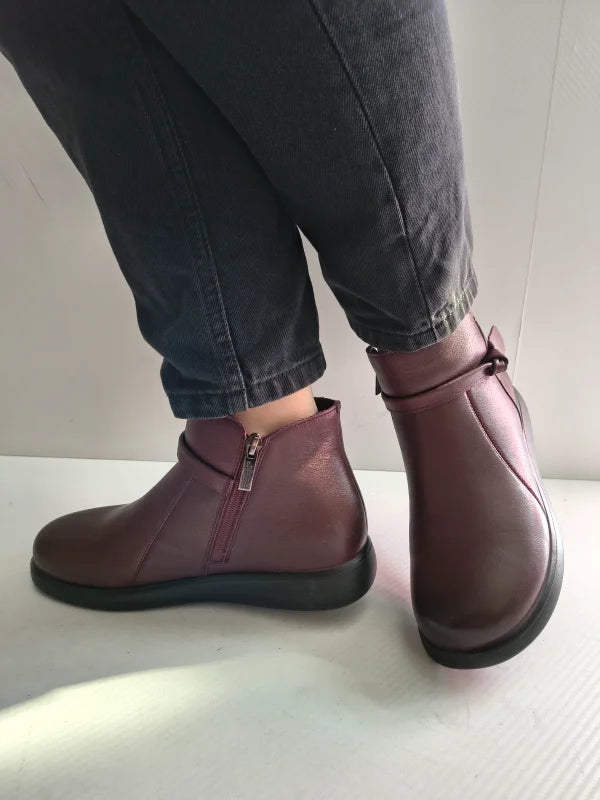 GHETE CASUAL DAMA PASS 970003D 23-N BORDO - imagine 2