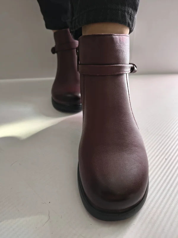 GHETE CASUAL DAMA PASS 970003D 23-N BORDO - imagine 4