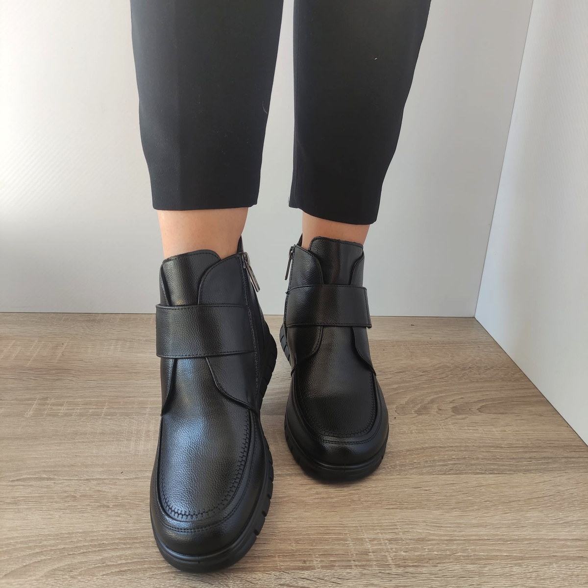 GHETE CASUAL DAMA PASS M5M530004 01-N NEGRE - imagine 5