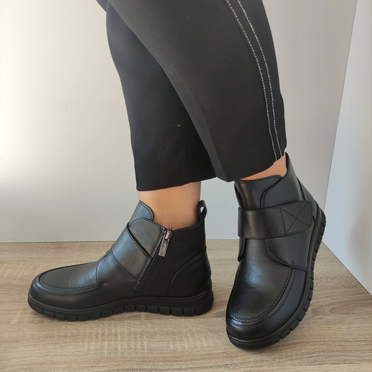 GHETE CASUAL DAMA PASS M5M530004 01-N NEGRE - imagine 3