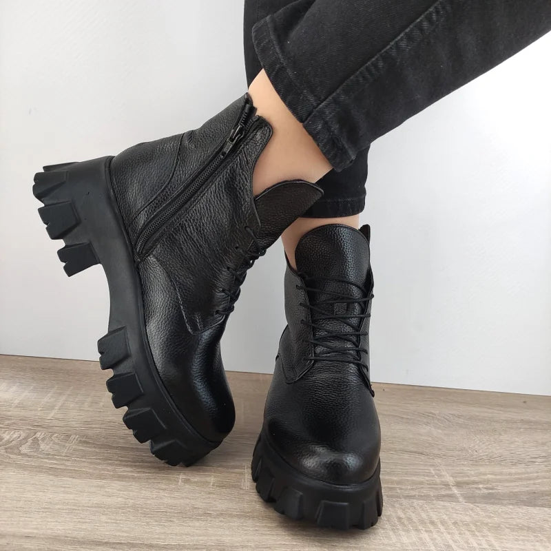 GHETE CASUAL DAMA PERLLA 3454-1 NEGRE BIZONAT - imagine 4