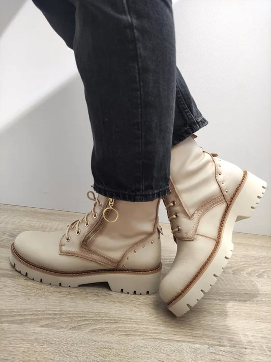 GHETE CASUAL DAMA PIKOLINOS W6S-8619 BEJ MARFIL