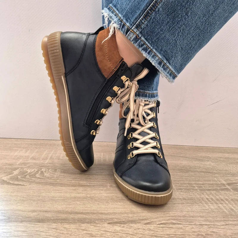 GHETE CASUAL DAMA REMONTE D0781-14 BLEUMARIN - imagine 3