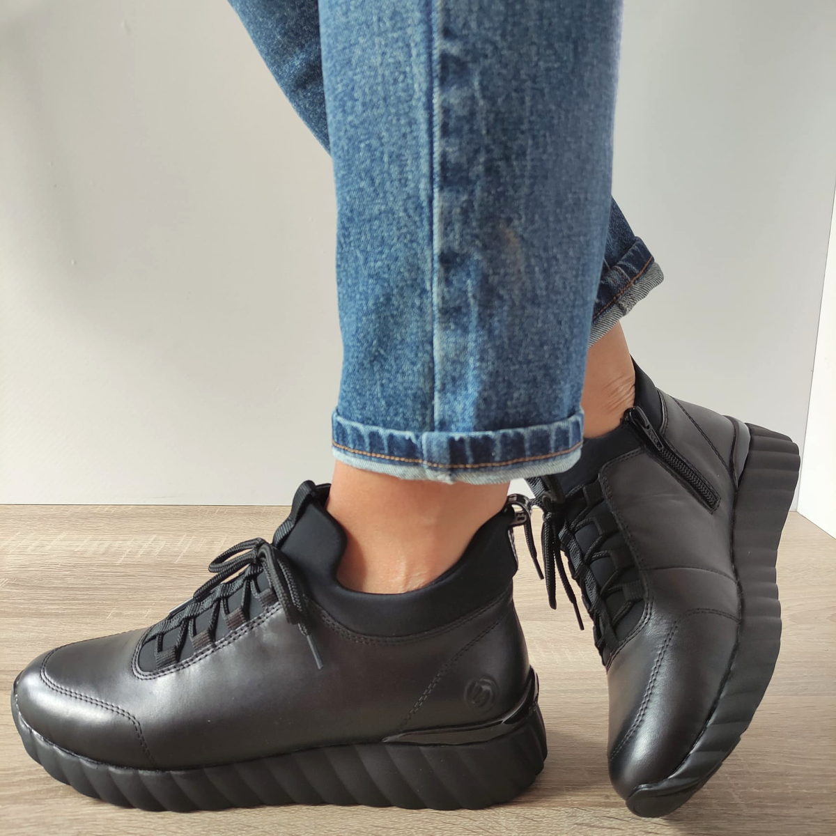 GHETE CASUAL DAMA REMONTE D5977-64 BEJ - imagine 6