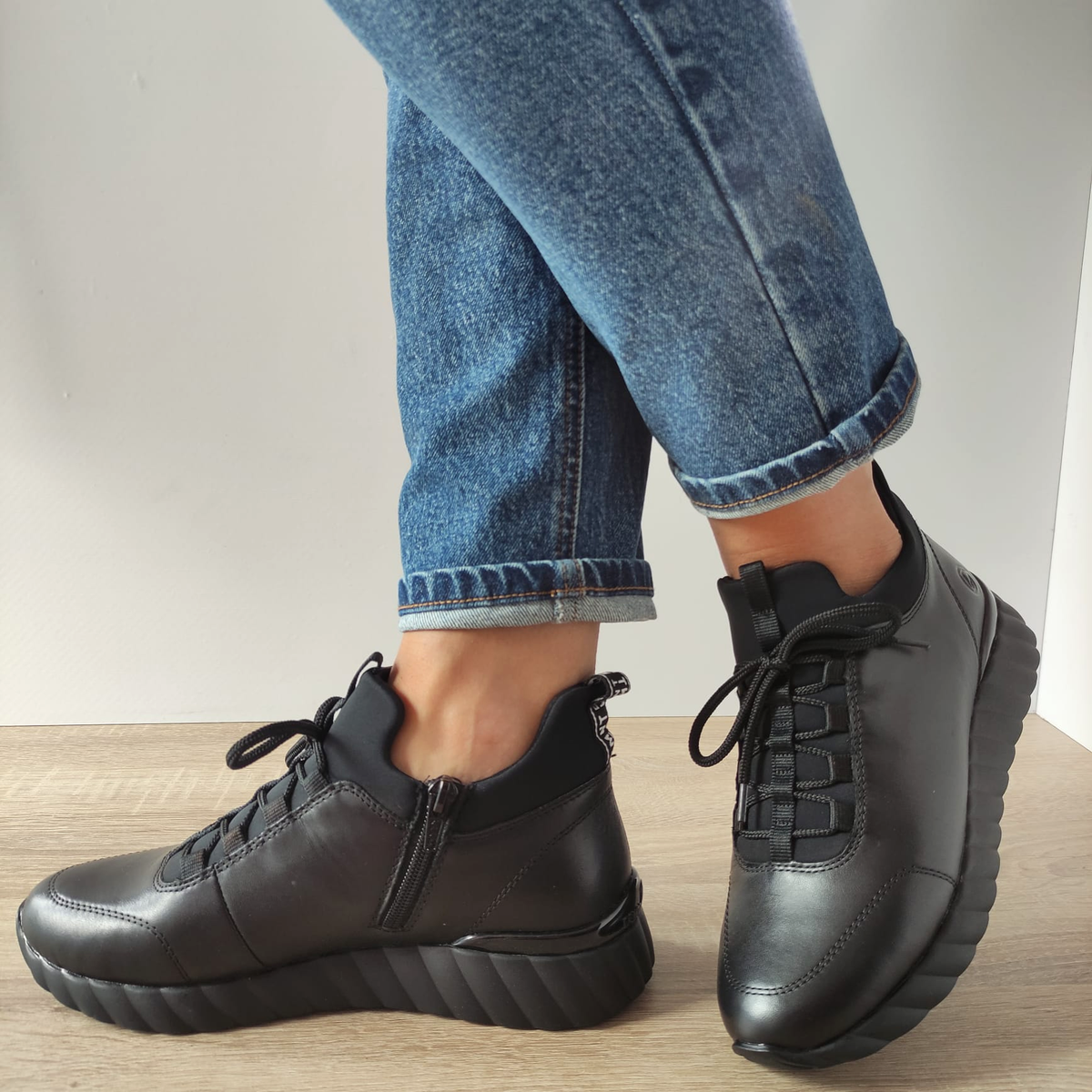 GHETE CASUAL DAMA REMONTE D5977-64 BEJ - imagine 7