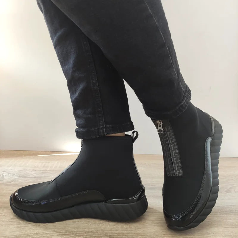 GHETE CASUAL DAMA REMONTE D5983-03 NEGRE - imagine 2