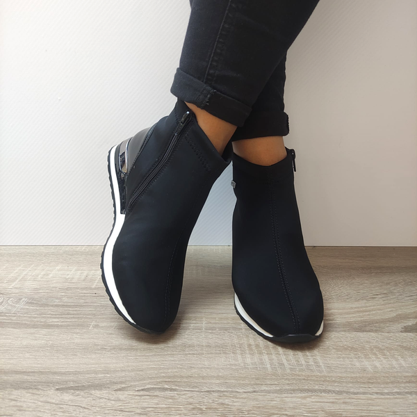 GHETE CASUAL DAMA REMONTE R2571-02 NEGRE - imagine 4