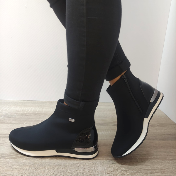 GHETE CASUAL DAMA REMONTE R2571-02 NEGRE - imagine 2