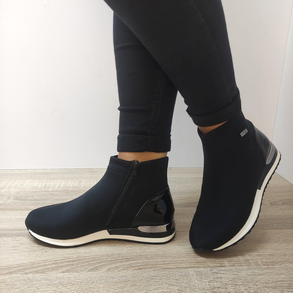 GHETE CASUAL DAMA REMONTE R2571-02 NEGRE - imagine 3