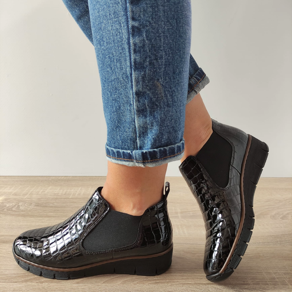 GHETE CASUAL DAMA RIEKER 53794-01 - imagine 2