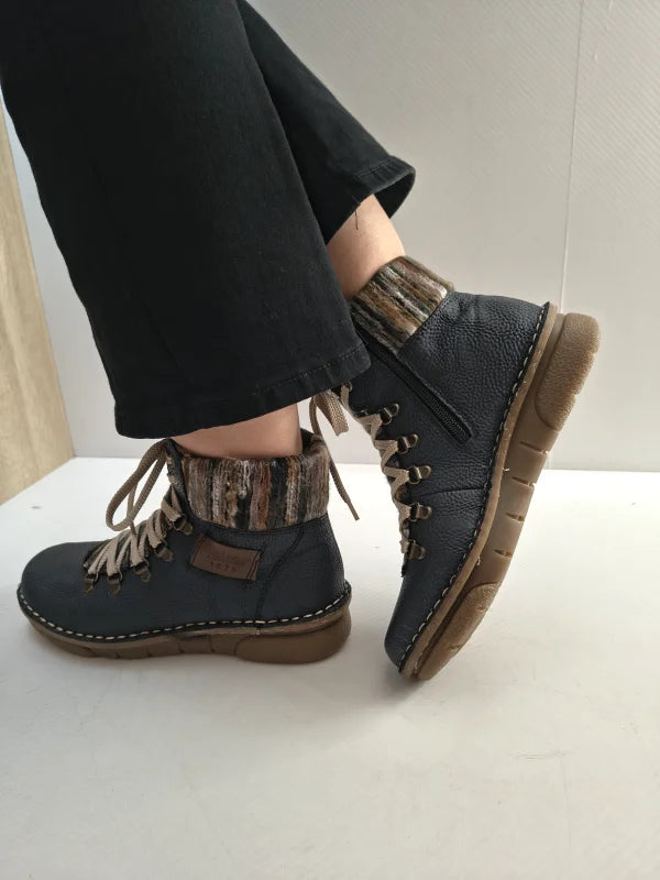 GHETE CASUAL DAMA RIEKER 73343-15 BLEUMARIN - imagine 2