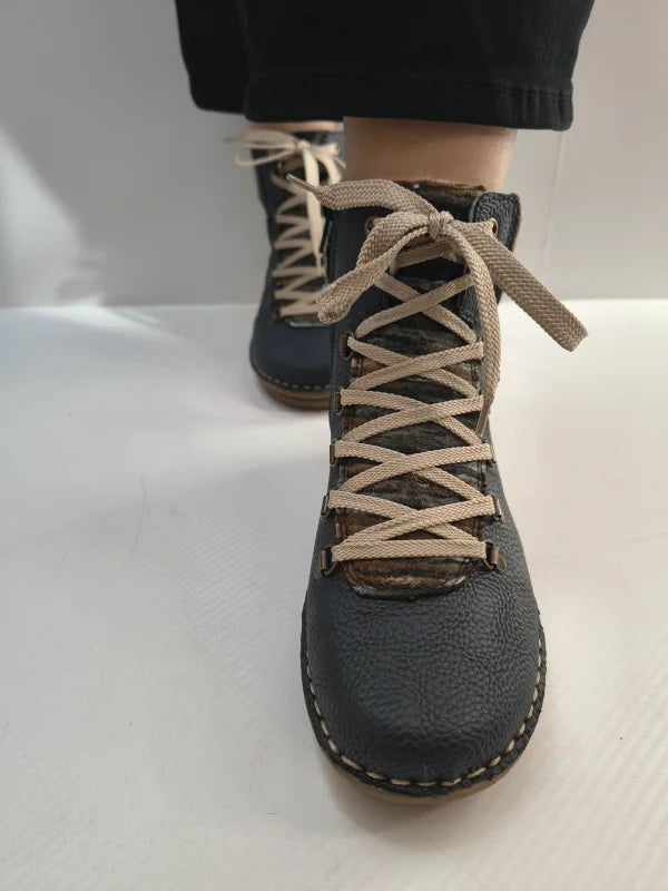 GHETE CASUAL DAMA RIEKER 73343-15 BLEUMARIN - imagine 3