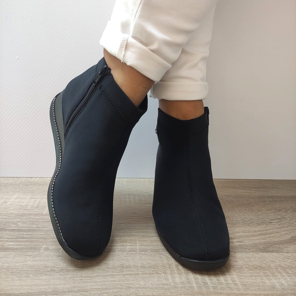 GHETE CASUAL DAMA RIEKER 98251-00 NEGRE - imagine 4