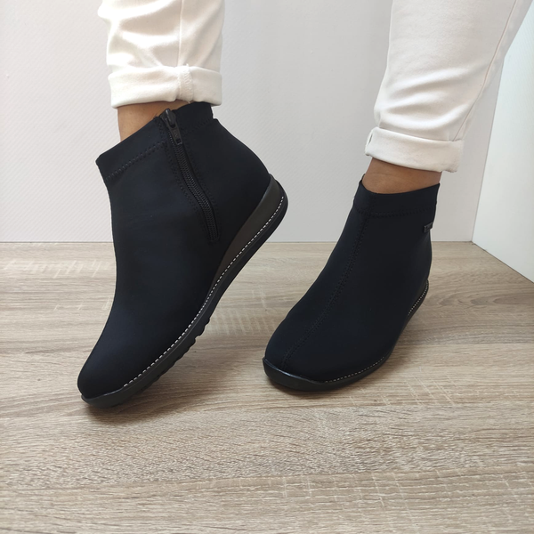 GHETE CASUAL DAMA RIEKER 98251-00 NEGRE - imagine 5