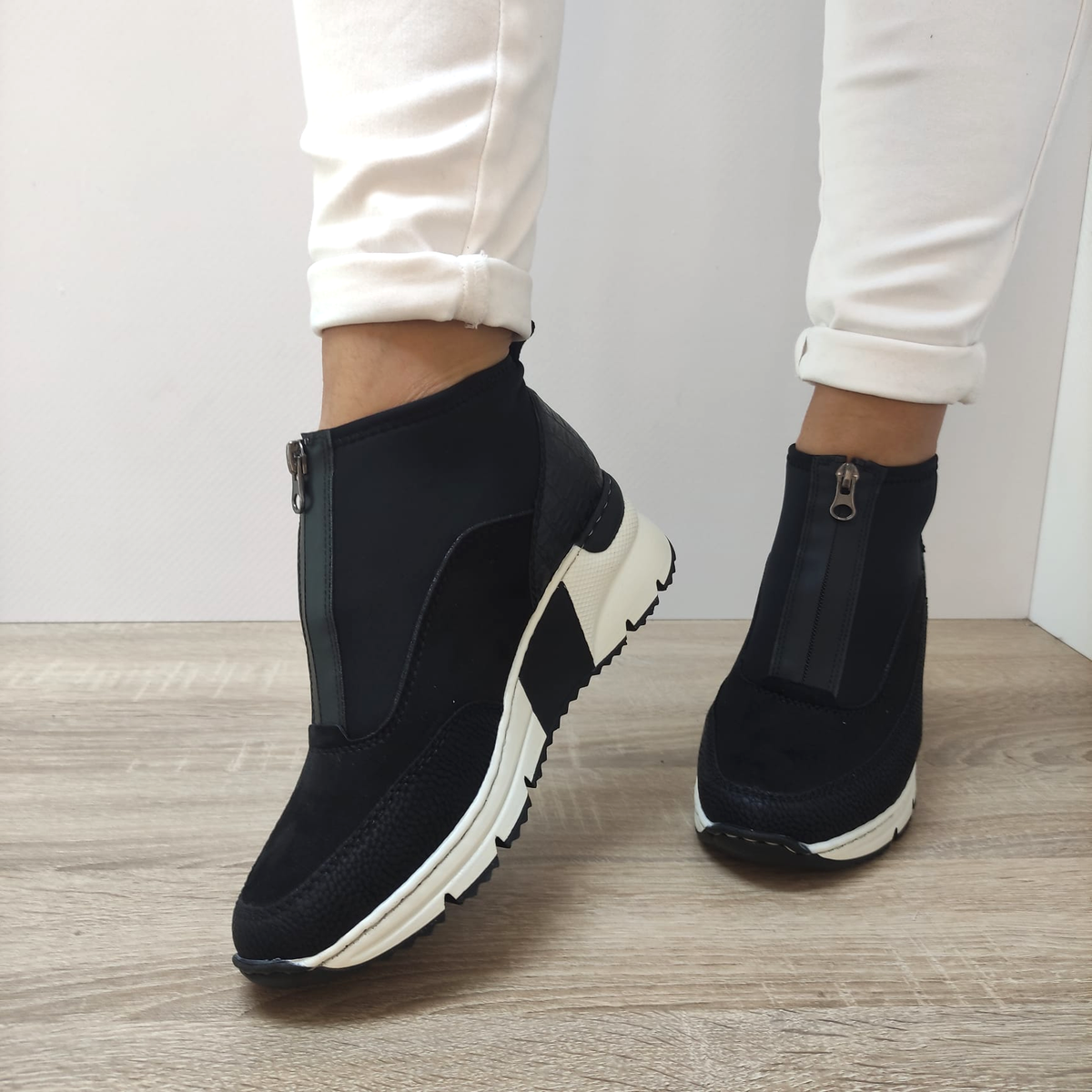 GHETE CASUAL DAMA RIEKER N6352-00 - imagine 5